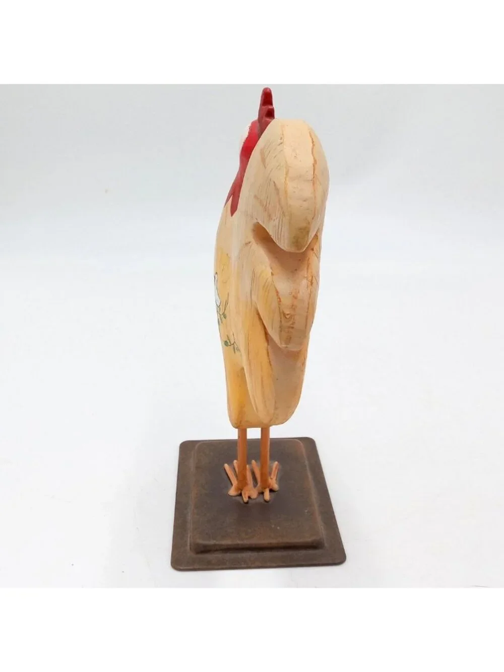 Folk Art Rooster Chicken Russ Berrie Bird Heart Country Farm Decor